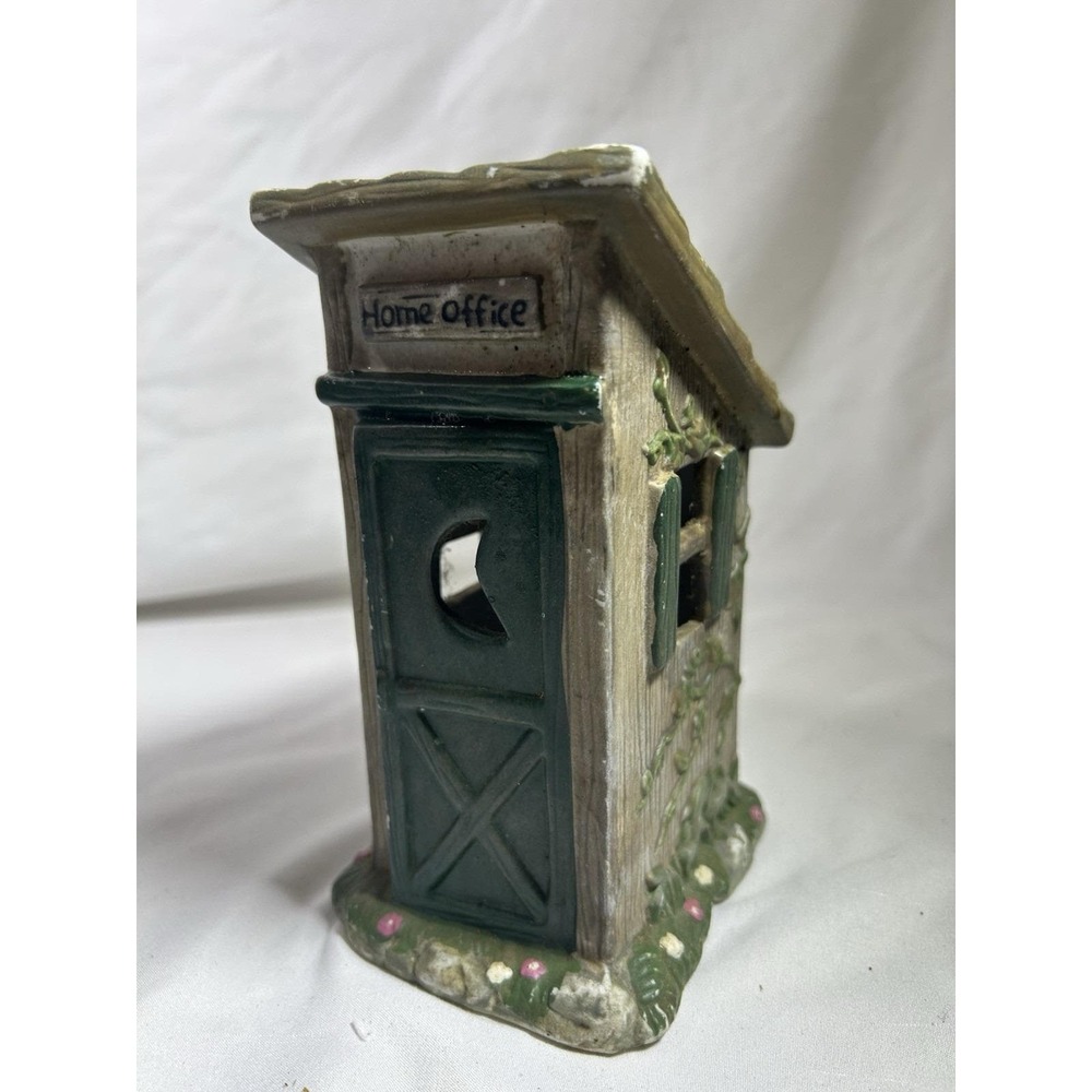 Vintage Christmas Village Outhouse Office Seasonal Decor Home Holiday Farmhouse